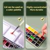 Portable Travel 24/36/48 Color Solid Watercolor Paint Metal Box Palette Schmincke Watercolor Painting Set Art Drawing Supplies