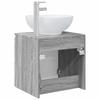 Wall Mounted Washbasin Vanity in Grey Sonoma 49.5 x 44.5 x 65 cm