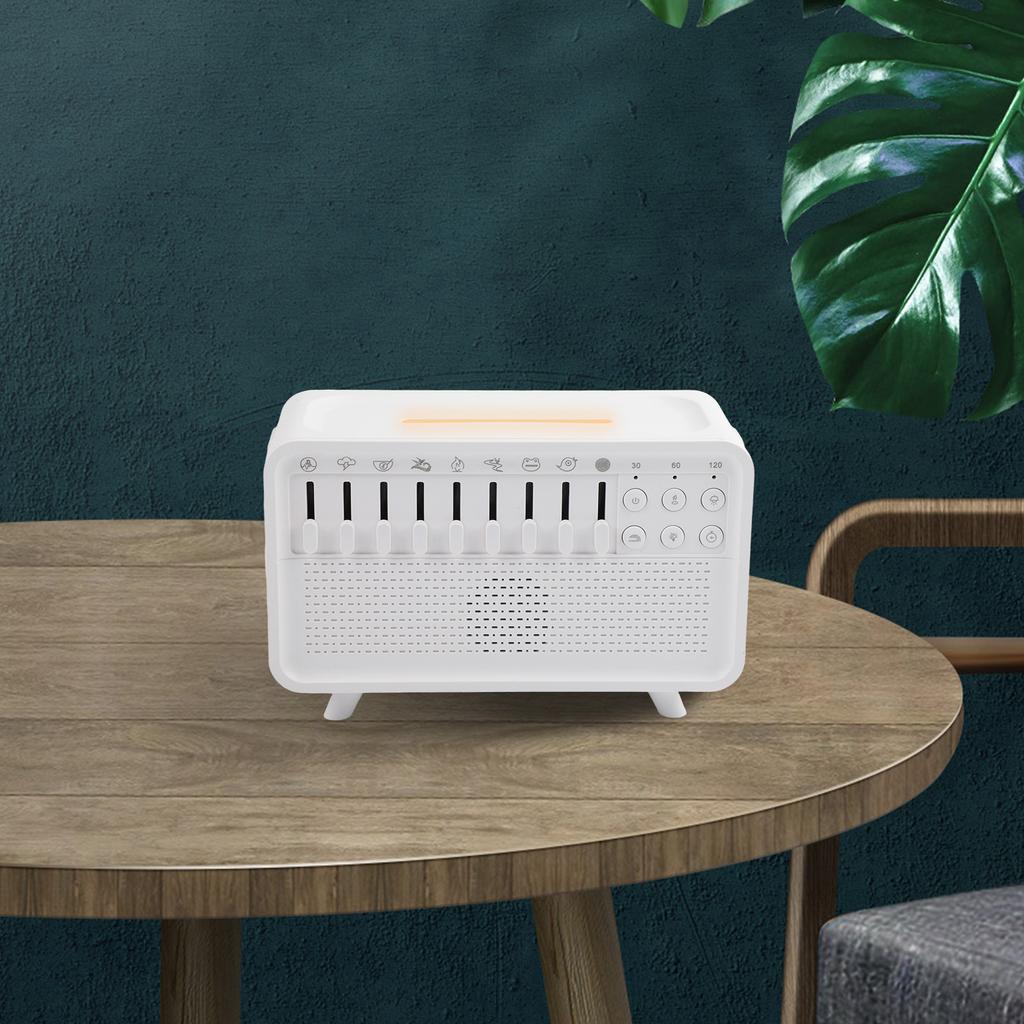 White Noise Machine Diffuser Air Aromatherapy Diffuser Humidifier With 8 Adjustable White Noises Sleep Aid Night Light