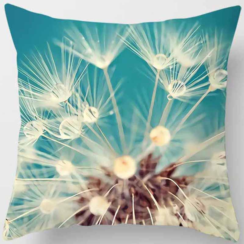 Auto Sofa Kissenbezug mit Löwenzahn-Druck Quadratischer Kissenbezug