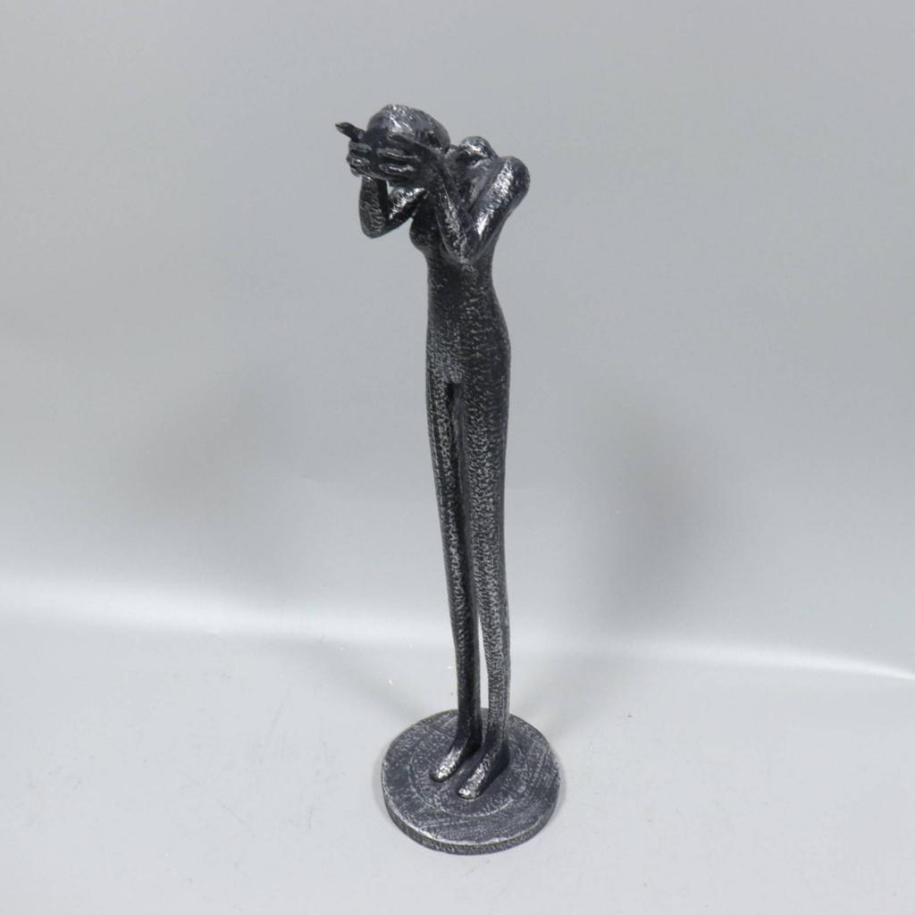 Human Figure Sculpture Textured Figurine Handmade for Bookshelf