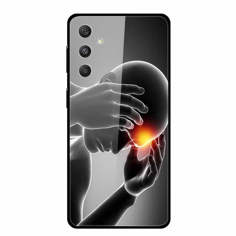 

Glass Back Cover For Samsung Galaxy M14 A55 M55 M54 M34 A16 Phone Case A 16 55 M 54 34 14 Hard Tempered Glass Case Soft Bumper Galaxy M55