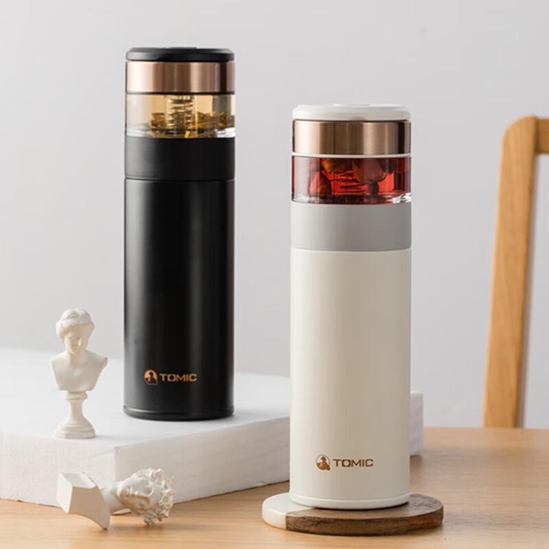 TOMIC Men s Ceramic Tea Infuser Thermos Mug