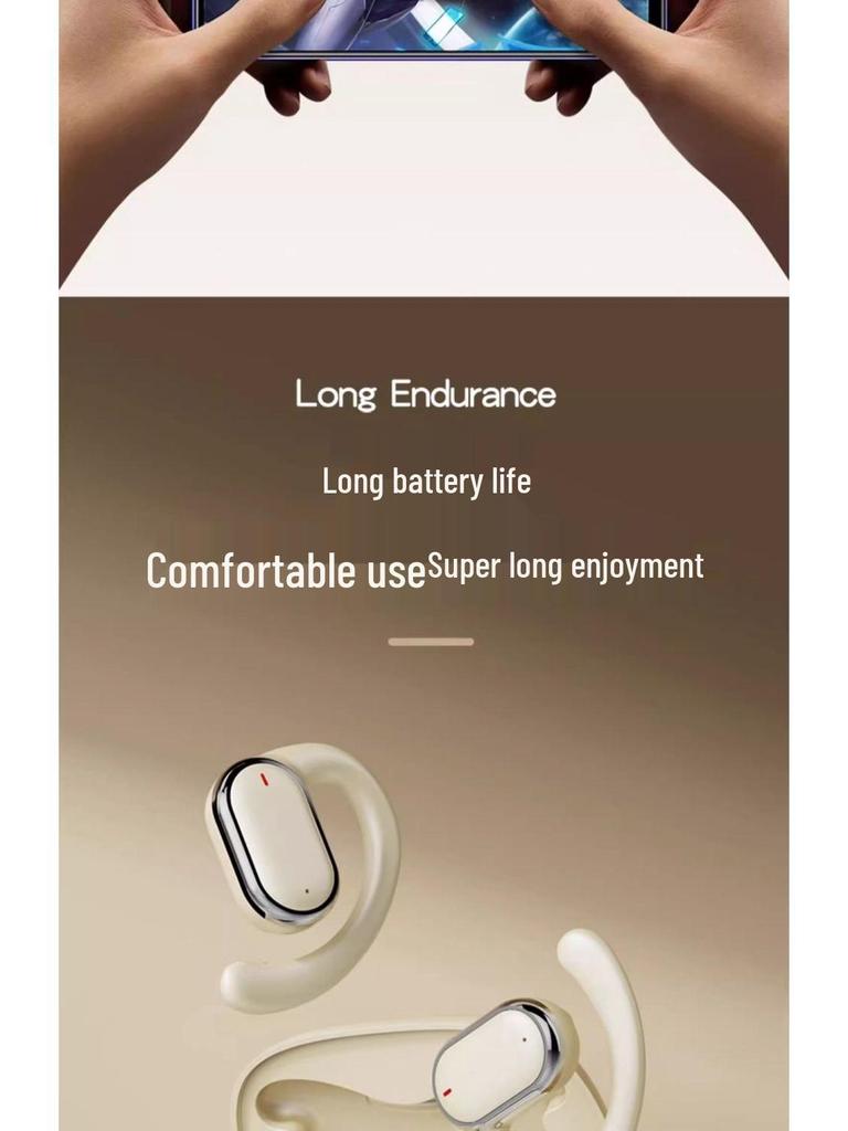 X93 Bluetooth 5.3 Ear-Hook: High Sound Quality, Comfortable Fit, Smart Display, Long Battery Life