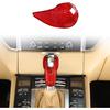 TOYCIDFG Car Gear Shift Knob Cover Trim Compatible with Porsche Macan 2014-2021 Panamera Cayman Boxster 718 911 Auto Interior Accessories Decals (Red