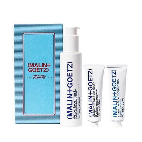 MALIN+GOETZ Holiday Facial Set (Face Cleanser 30ml + Face Moisturizer 30ml + PureFa Foam Mask 118ml)