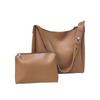 Large-capacity commuter bag women's spring new child and mother bag retro fashion soft leather shoulder bag portable tote bag