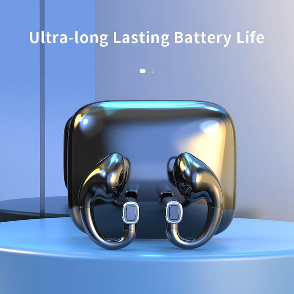 Wireless Bluetooth Headset Painless Wear Earphones Heavy Bass HiFi Surround Sound Earpieces Super Long Batter Life