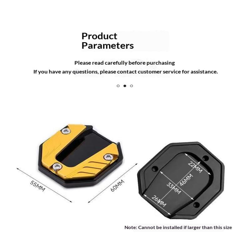 Durable Motorbike Accessories Aluminum Alloy Scooter Extension Foot Pad Support Plate