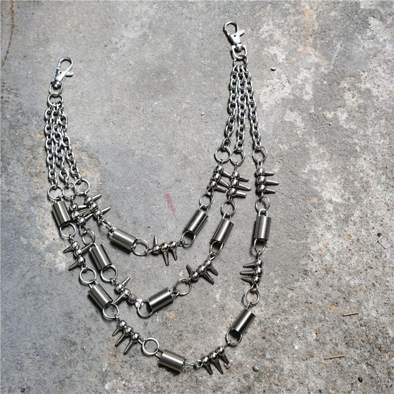 

Металлическая конусная цепь Хип-хоп брюки Аксессуар - Унисекс Уличные танцы Диско Мода Waist Chain