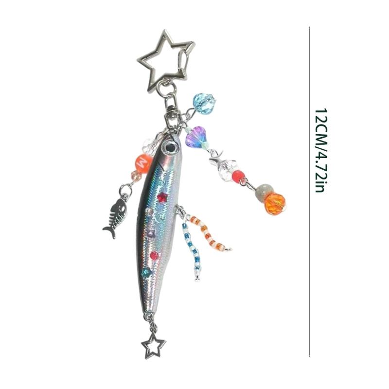 Ergonomic Fish Keychain Fashion Pendant Fish Key Pendant Acrylic Texture Suitable for Girls Woman Fashion Lover Present