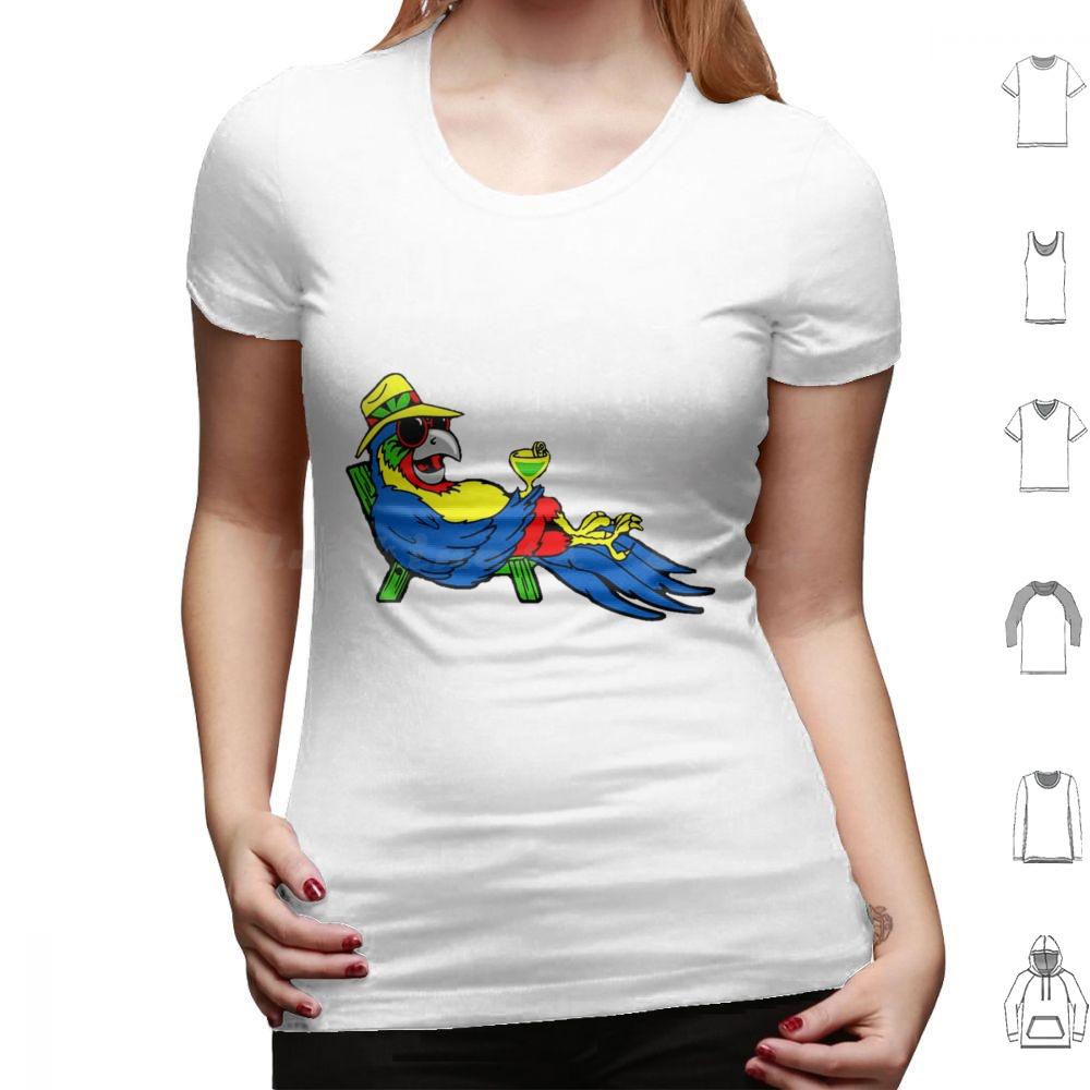 T-shirt Parrot Nyelonjor 6xl Coton Cool Jimmy Buffett Plage Parrothead Margaritaville Buffett Perroquet Surf Pirate