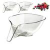 Multi-Functional Cleaning Basket Fruit Cleaning Bowl With Strainer Container Kitchen Rinser Vegetable Washing Filter Bowl 2p