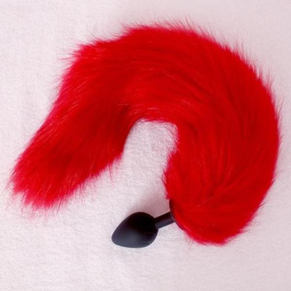 Red Fox Tail Performance Props Ornament Party Decoration