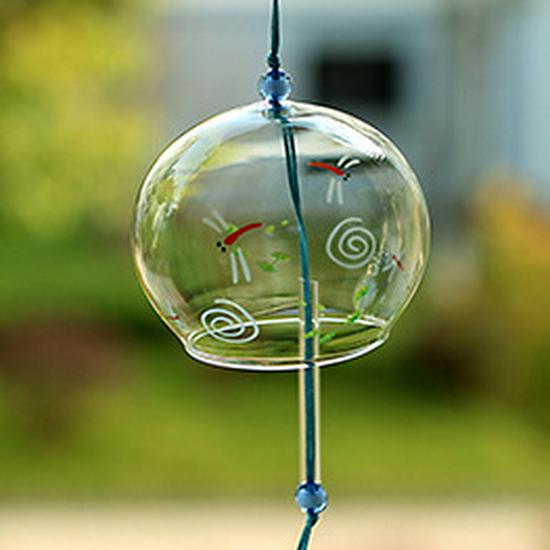 Cherry Blossom Glass Wind Chimes: Creative Home Décor & Spring Festival Gift