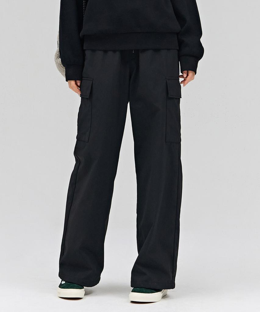 CHASECULT Women'S Wide Bonded Cargo Pants - Black
