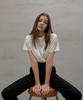 Rank 5 [Kale] Satin Blouse_White