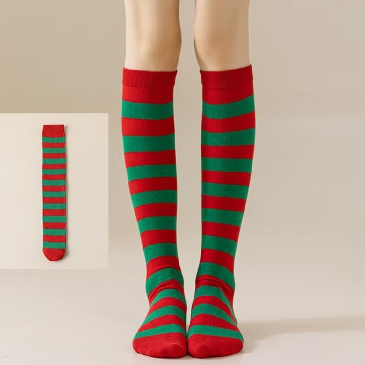 Stripe Knee Highs Socks Stripe Tube Socks Stockings Long Boot Socks for Daily Wear,Halloween Cosplay Party Costume