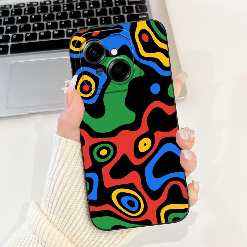 For Tecno Spark Go 1 Case 6.67" Beautiful Flower Painted Cover Soft Silicone Phone Case For Tecno SparkGo 1 Go1 Capa Coque
