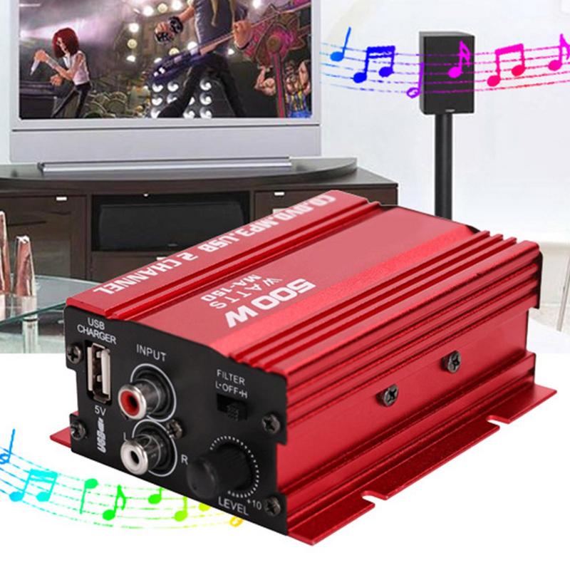 Car Stereo Amplifier Car Audio Amp Small Amplifier 2 Channel Auto Audio Amplifier Multichannel Amplifiers Car Speaker Amplifier