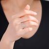Cazador Minimalist Sea Wave Rings for Women Men Stainless Steel Finger Ring Jewelry Party Birthday Anniversary Gift Wholesale