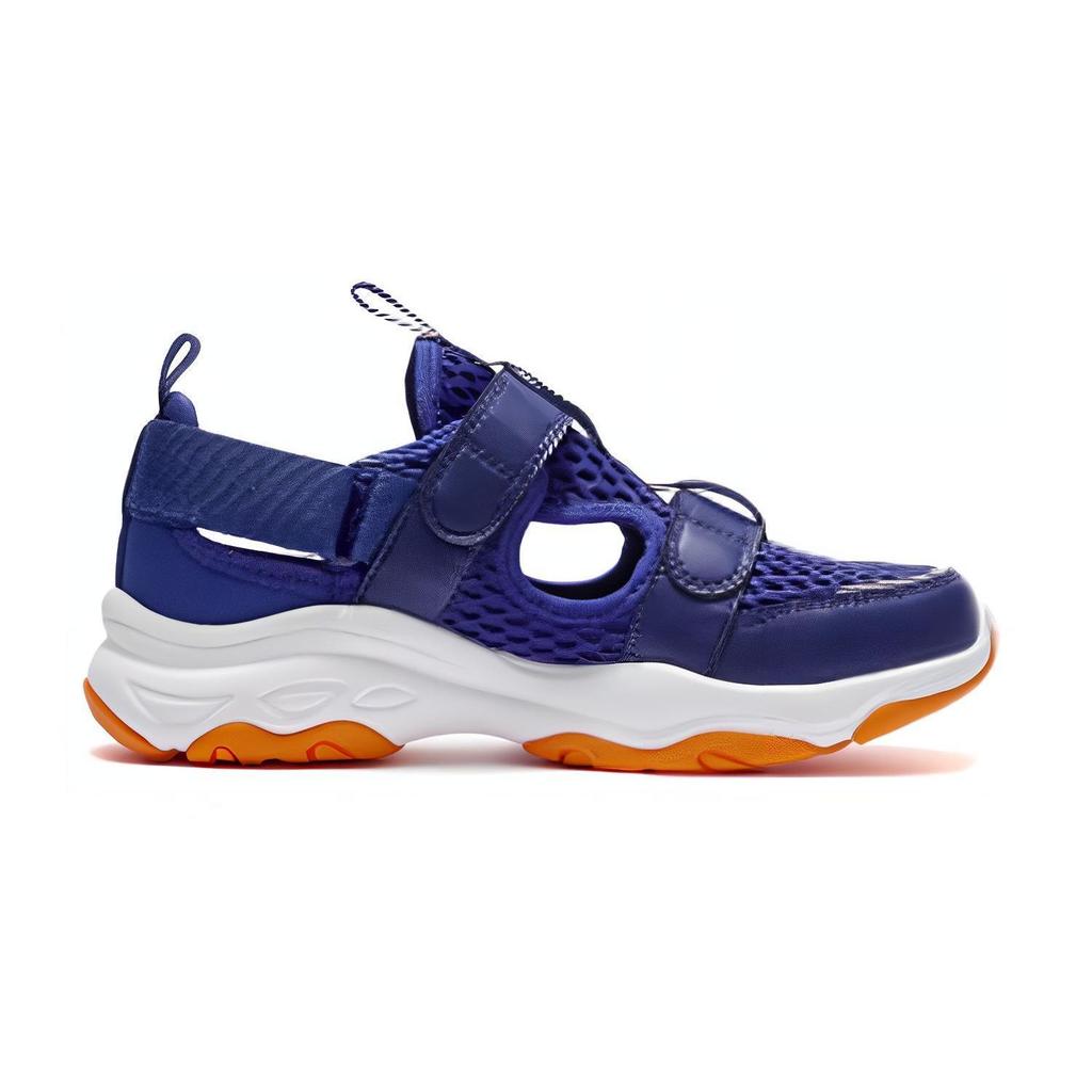 Li Ning Kids Sports Lifestyle Series Classic Fashion Low-Top Casual Shoes Kids Sneaker Mineral-Blue Navy-Blue YKCS136-5