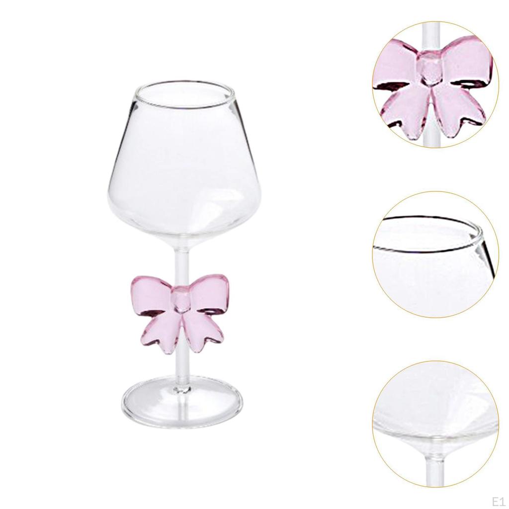 Sklenice s mašlí, Koktejlová číše, Ručně foukané sklenice na šampaňské, pro domov, svatební sprchu, rozlučku se svobodou,