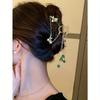 Flower Decor Hair Claw Elegant Perfect Gift for Friends for Daily Use Tiaras St. Patrick's Day Claw Clips Hair Clips Hair Jaw Clip Hair Clamps