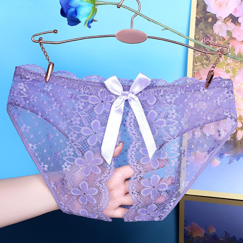 Yan Beiwei 3D Bow Breathable Hollow Sultry Sexy Women's Underwear 634