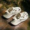 Men's Summer 2025 Non-Slip Hollow Clog Sandals - Odor-Resistant Beach Shoes with Thick Sole