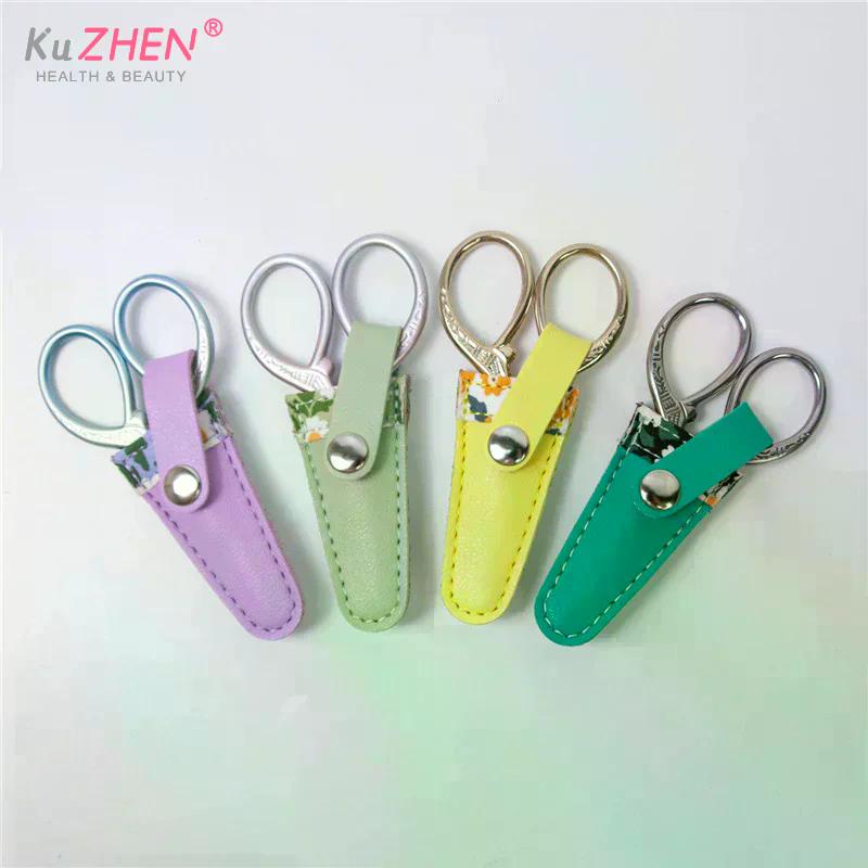 1PC Embroidery Scissors Sheath PU Leather Scissors Protective Cases Dead Skin Tweezers Cap Scissor Cover Household Sewing Tools