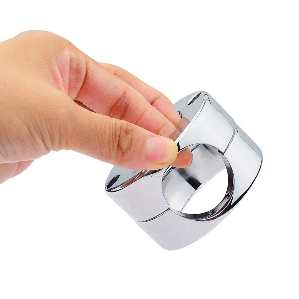 Stainless Steel Scrotal Restraint Stretch Pendant Penis Weight Ring Cock Cage Cock Ring Sex Toy Chastity Belt