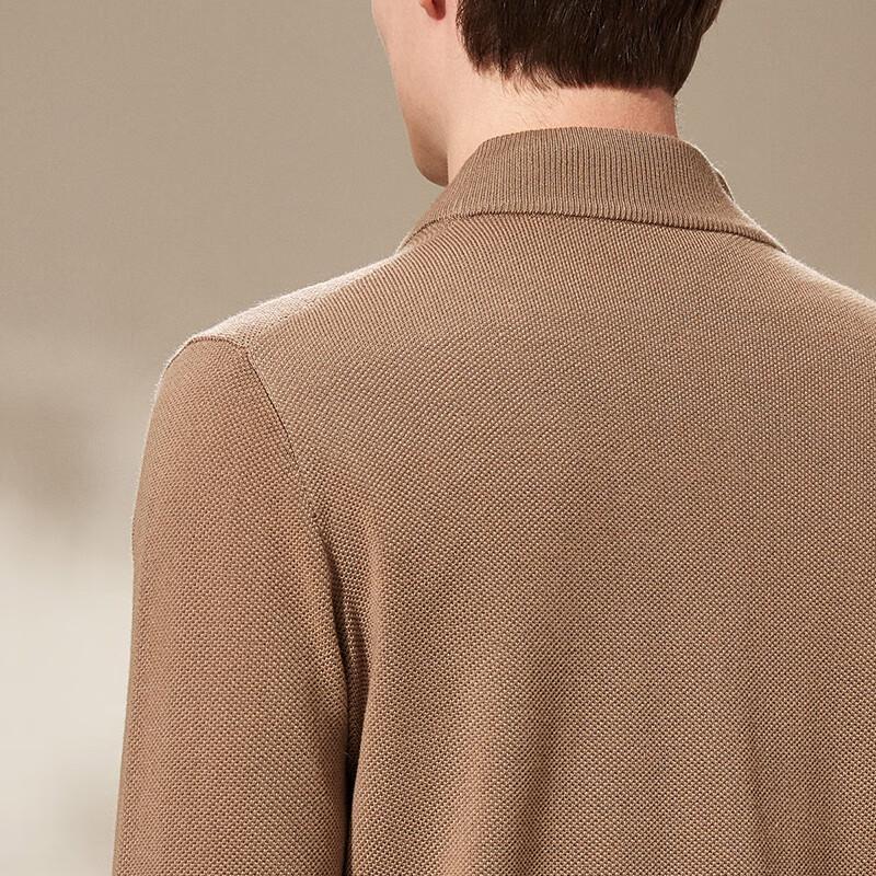 Men's Fine Wool Blend Half-Zip Knit Sweater