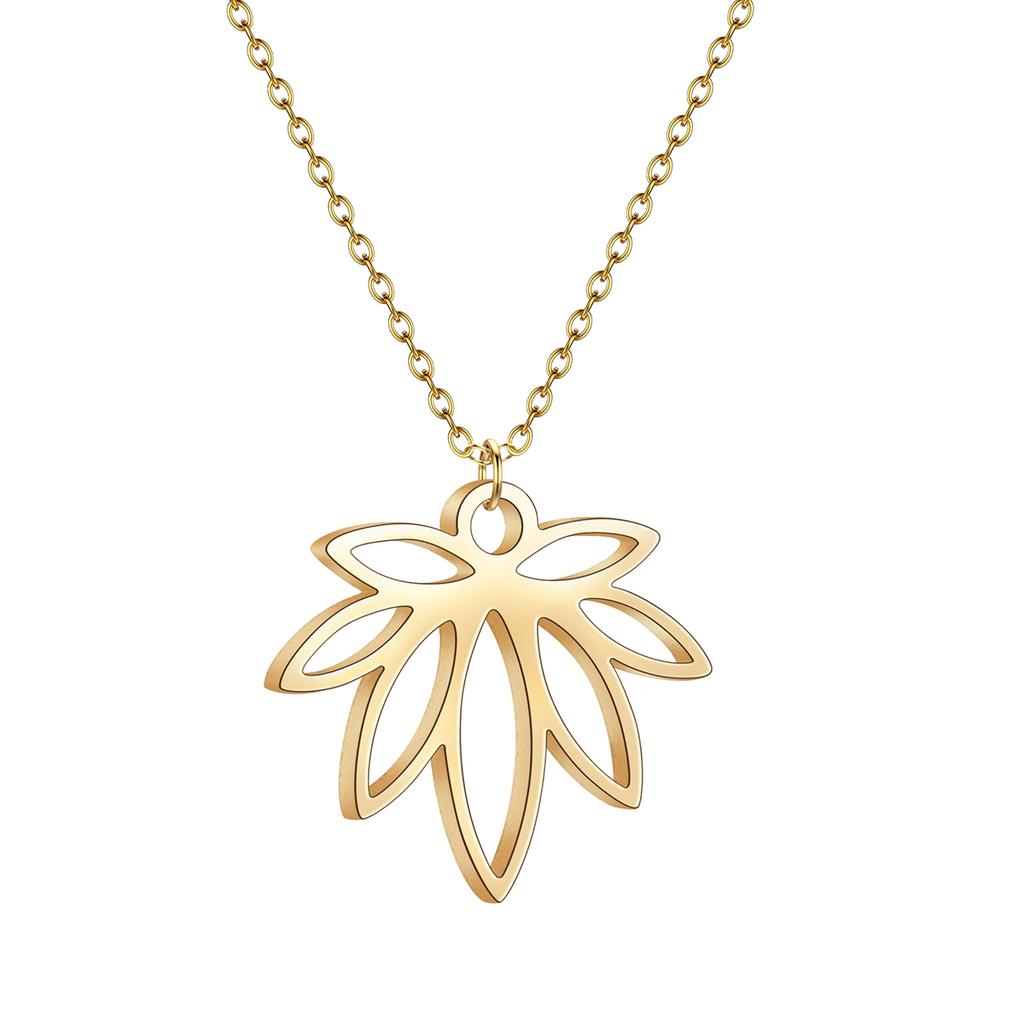 Kinitial Birth Flower Pendants Necklaces For Women Jewelry Ankh Cross Egyptian Leaves Moon Sun Butterfly Chain Choker Collares