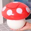 Lovely Mushroom Designs Waste Bin With Sealed Cover Sturdy ABS for Kitchen Kid Room