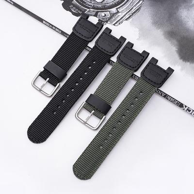 רצועת שעון יד נושמת עמידה לזיעה רך ניילון החלפת חגורת שעון ספורט עבור Casio SGW-100
