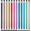 12Pcs Stylus Pen for Touchscreen, 2-in-1 High Precision & Sensitivity Stylus Pen for iPad/iPhone/Android Smartphones and Tablets