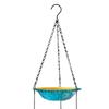 Double Layer Solar Powered Cascade Hanging Bird Bath Fountain Wildlife Feeder Birdbath with Water Pump for Outdoor Garden Decor