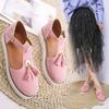 2020 Summer Tassel Buckle Strap Thick Sole Plus Size Women's Casual Sandals