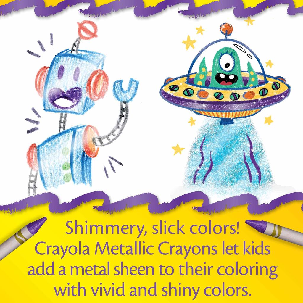 Crayola Metallic 24Count Crayons,