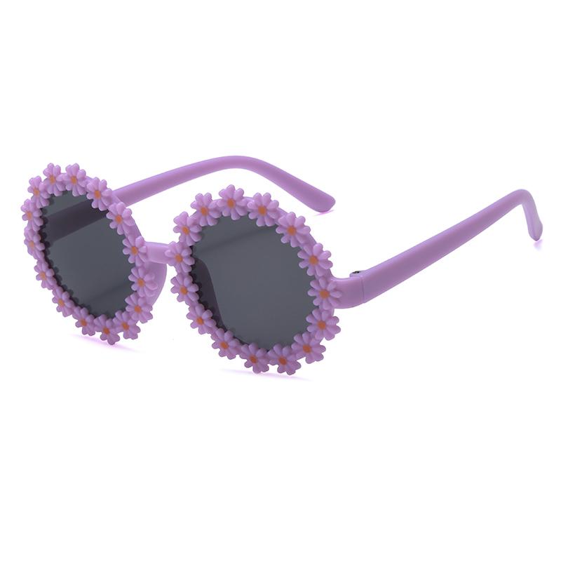 

Round Flower Sun Glasses For Kids Cute Daisy Sunglasses Children Outdoor Sun Protection Shades Fashion Funny Party Eyewear