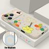 For iPhone 17 Pro Max Case Cartoon Daisies Flowers Pattern Magnetic For Magsafe Soft Cover For iPhone 16 15 14 13 Pro Max 17E 16E
