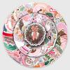 50 Pink Christmas Festival Doodle Stickers for Suitcases, Phones, and Water Bottles