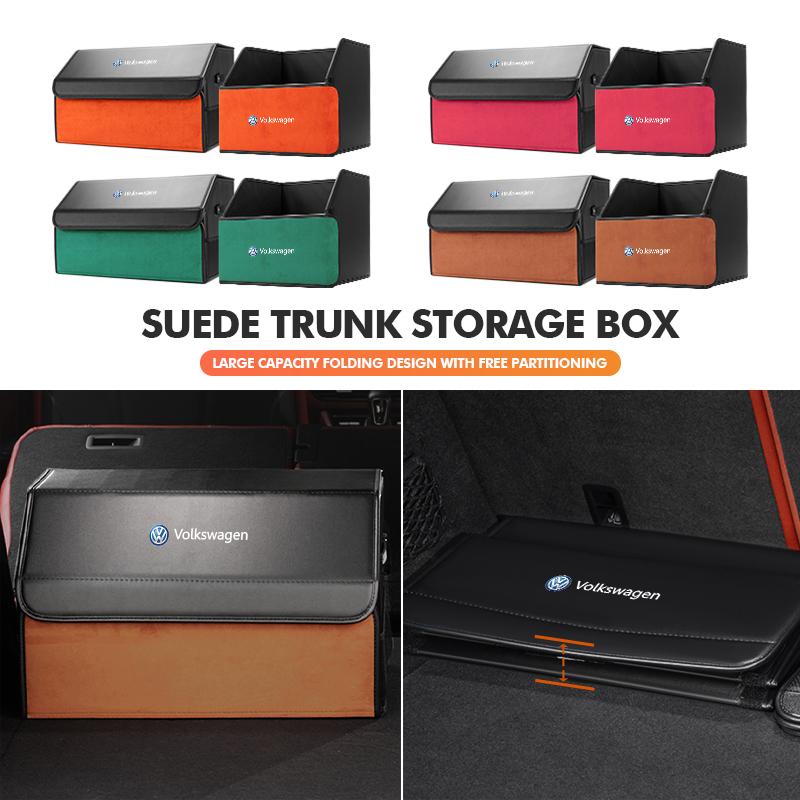 Car Trunk Organizer Box Tailbox Stowing Tidying Storage WW42 Bag For Volkswagen VW Scirocco Passat Polo B5 B6 B7 CC Tiguan Sharan