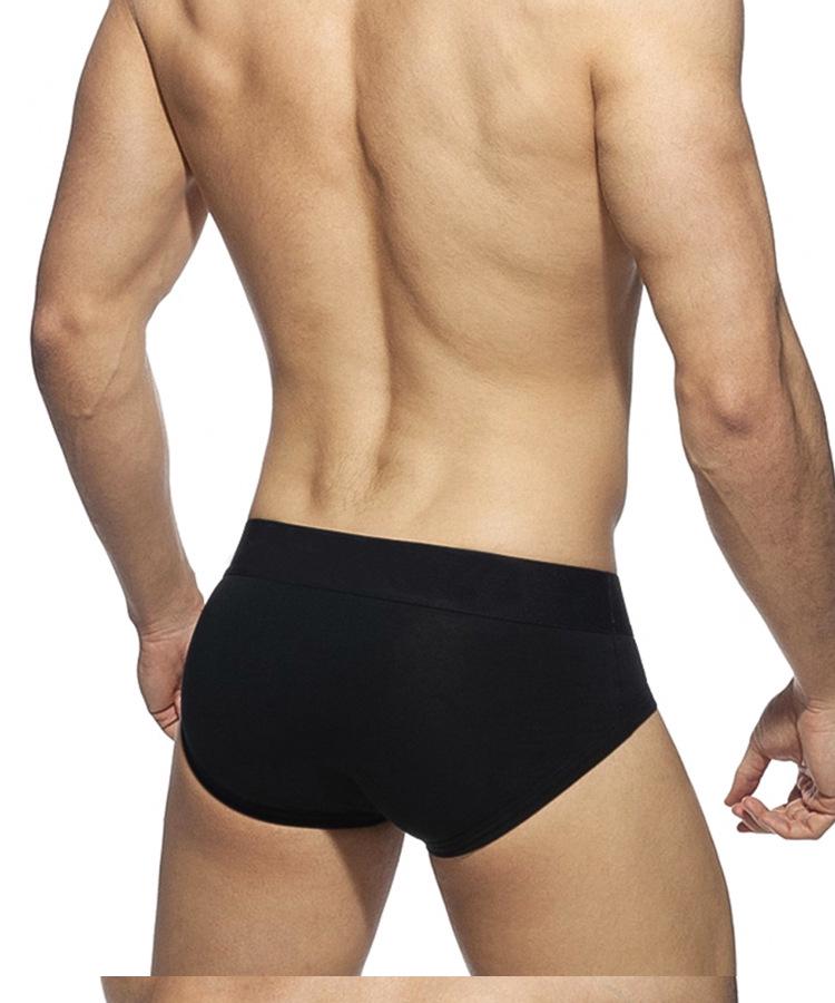 Trendy Herren-Slips aus Baumwolle mit niedriger Taille und atmungsaktivem U-Konvex-Beutel