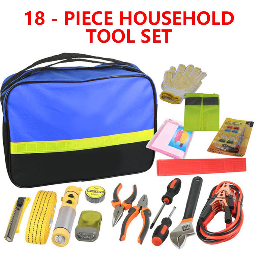 Buy Roadside Emergency Car Tool Kit Safety Aid Flashlight wrench