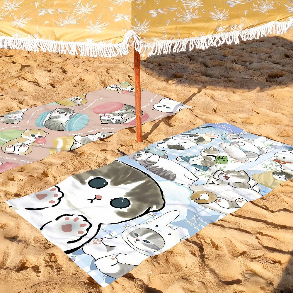 Cartoon cute M-mofusand Towel Drying Bath Towel Applicable To Light Swimming Camping Yoga Beach Out