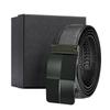 en's first layer cowhide water ripple automatic buckle belt business versatile gift box belt