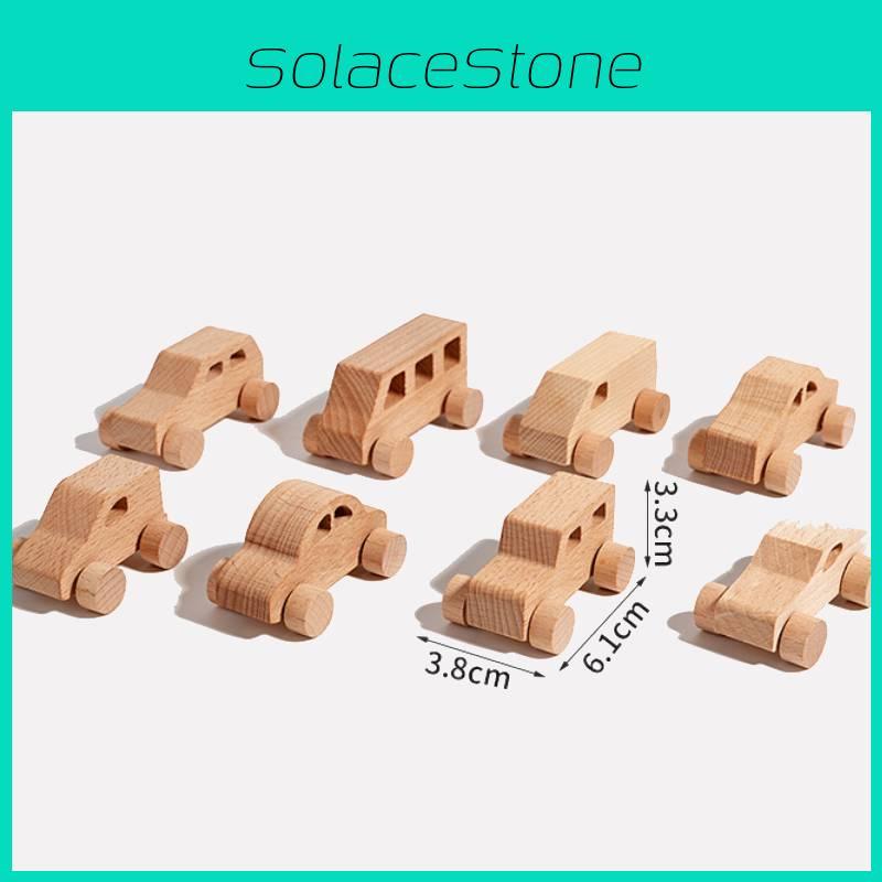 Wooden Baby Teething Push Car With Diy Assembly For Infant Development And Motor Skills