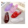 Fashion New Low Heel Wedged Sandal Female Jelly Shoes Women's Summer Slides  Outdoor Transparent Slipper Woman Non Slip Clear Sandals